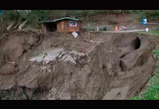 Une maison menacée par un glissement de terrain à Mûres (Haute-Savoie)